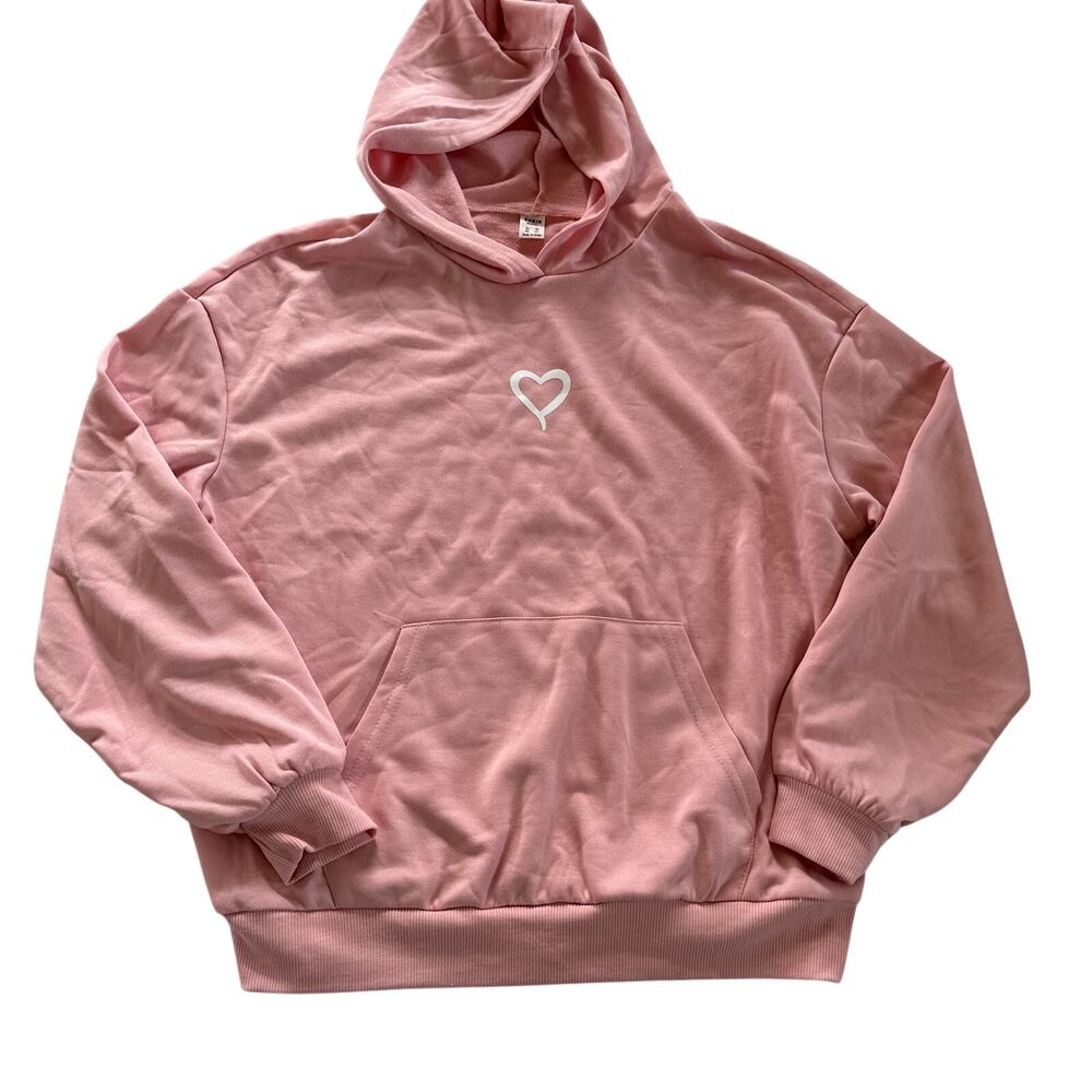 Sheen Teen Pink Heart Hoodie Sweatshirt - Size 14
